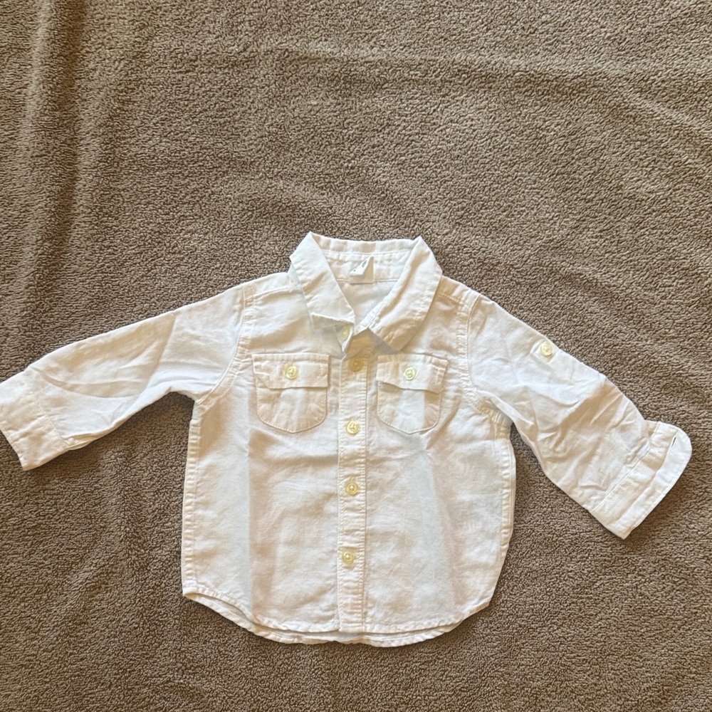 GAP Kids White Button Down Shirt